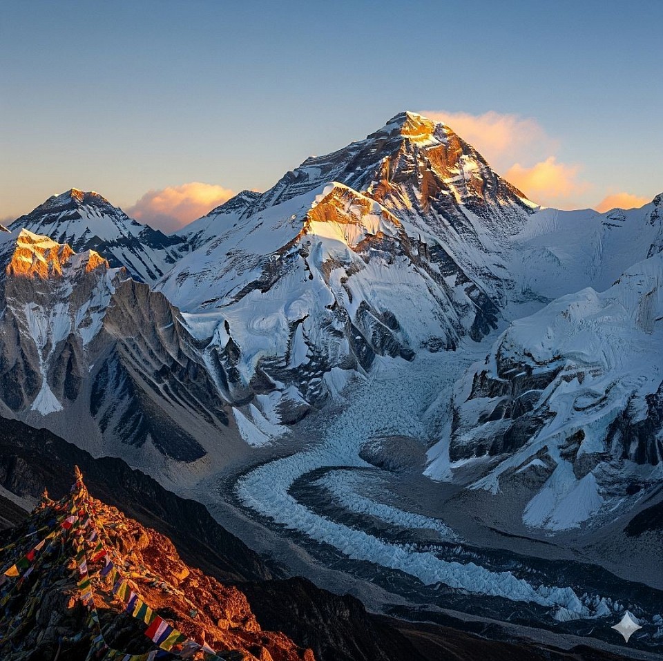 Mount Everest, Nepal and Tibet, Himalayas, 8848.86m
