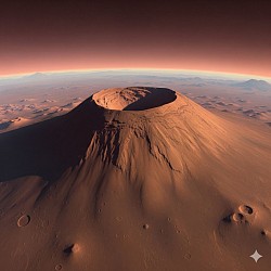Olympus Mons - Highest mountain in our sun system located on Mars