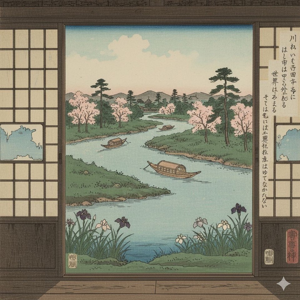Just as the river is always at the door, so the world is always outside. And in the world we must live.
